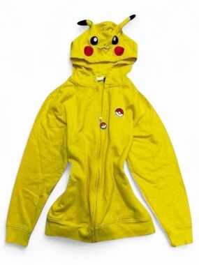 Y2K scene kawaii Pikachu sweater with ears⭐️